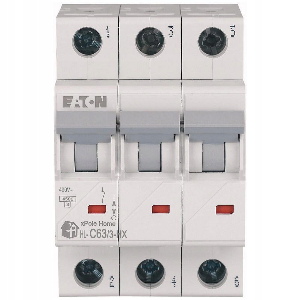 Nadproudový Vypínač 3P C 63A 6KA Eaton HN-C63-3 194897