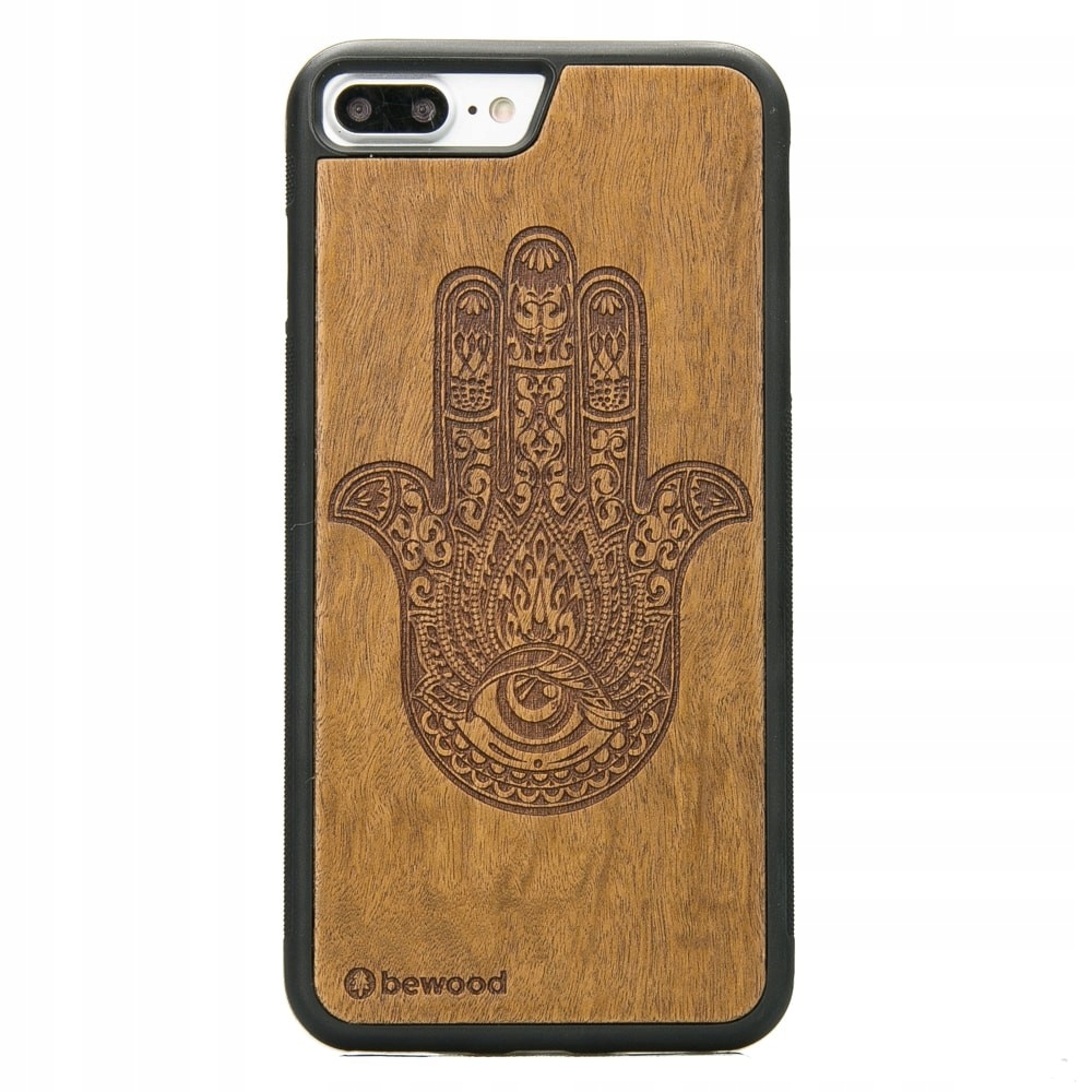 Pouzdro Bewood pro iPhone 7 Plus 8 Plus Hamsa Imbuia