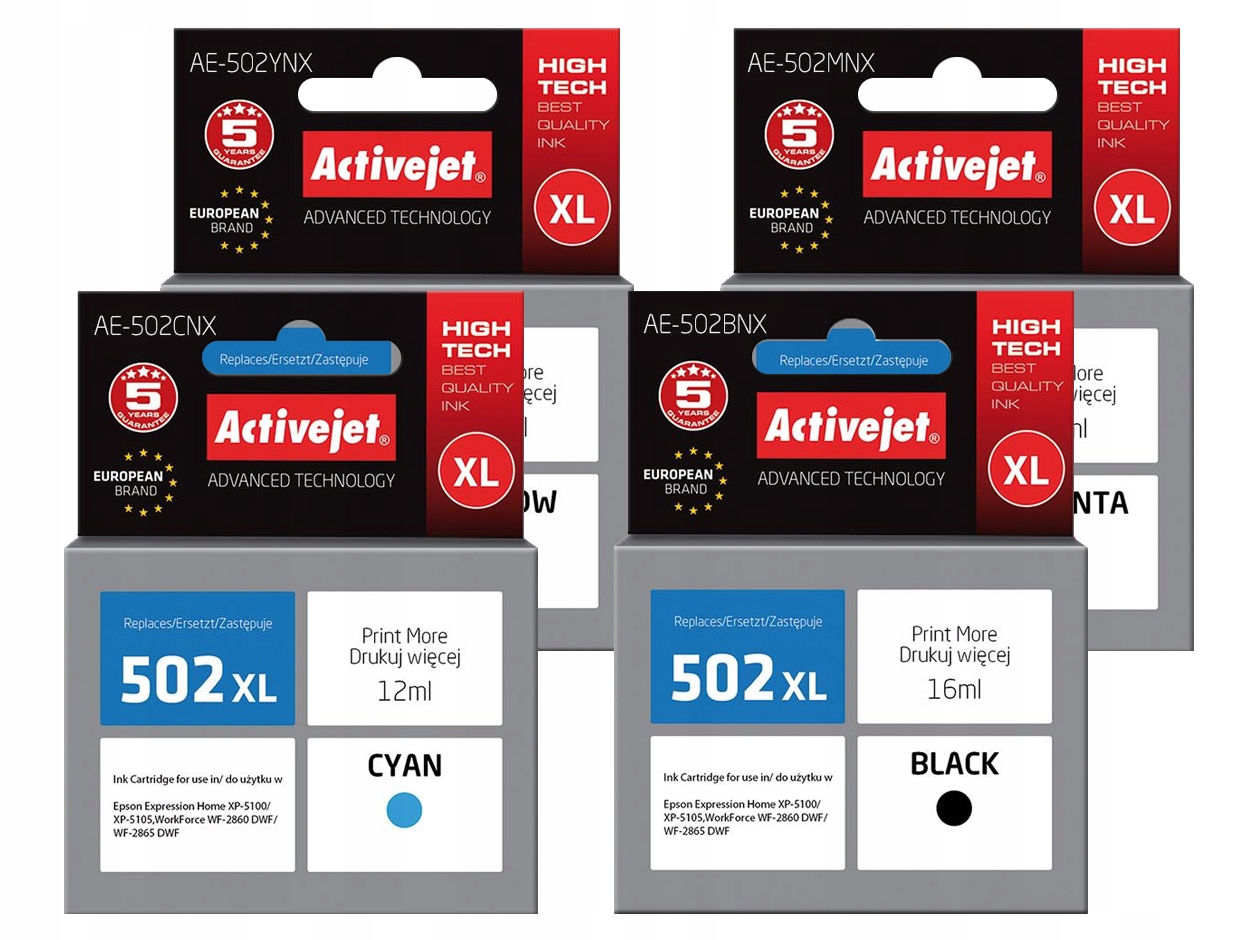 

Tusze Activejet Do Epson Expression Home XP-5100