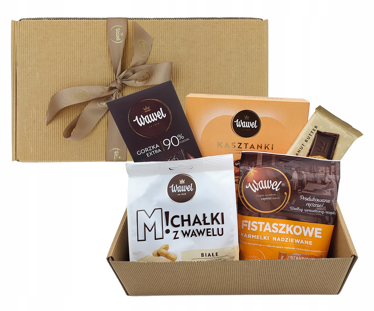 Pudełko prezentowe Cukierki Czekoladki Karmelki Czekolada Wawel