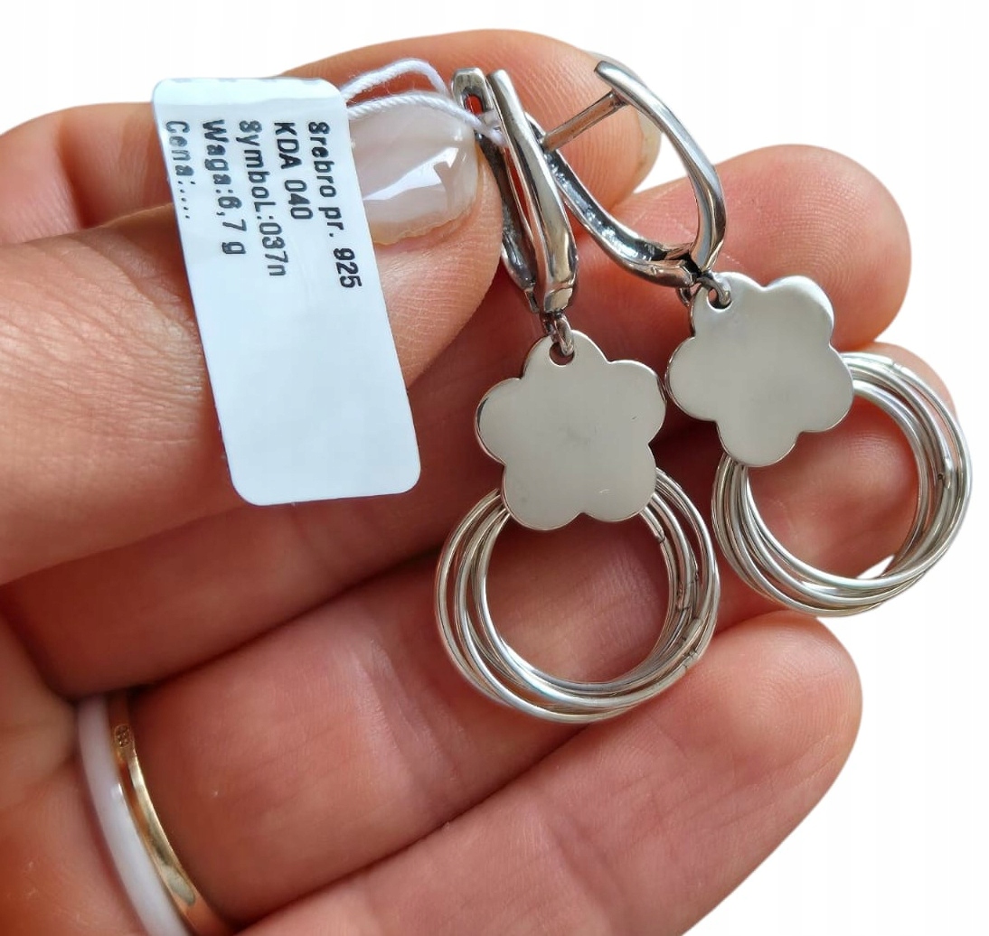 Stříbrné Náušnice Oxidované Anglické Jetele Stříbro Ze Stříbra Pr 925