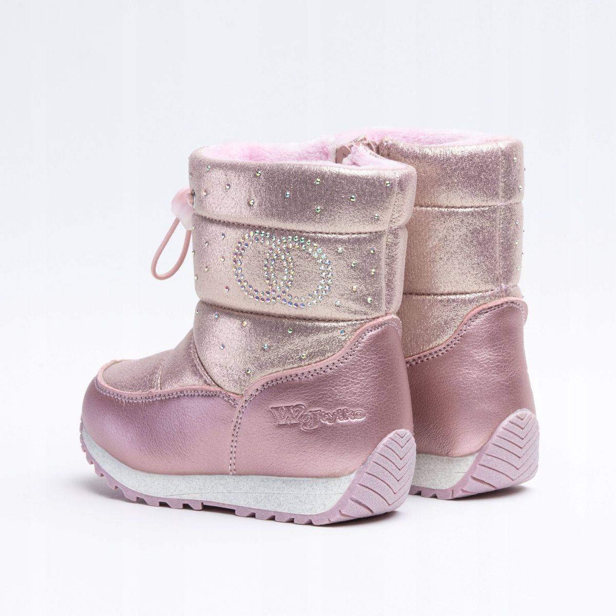 Śniegowce dziewczęce OCIEPLANE kożuszek WYGODNE lekkie SUWAK Wojtyłko 23 Bohater / Bajka brak