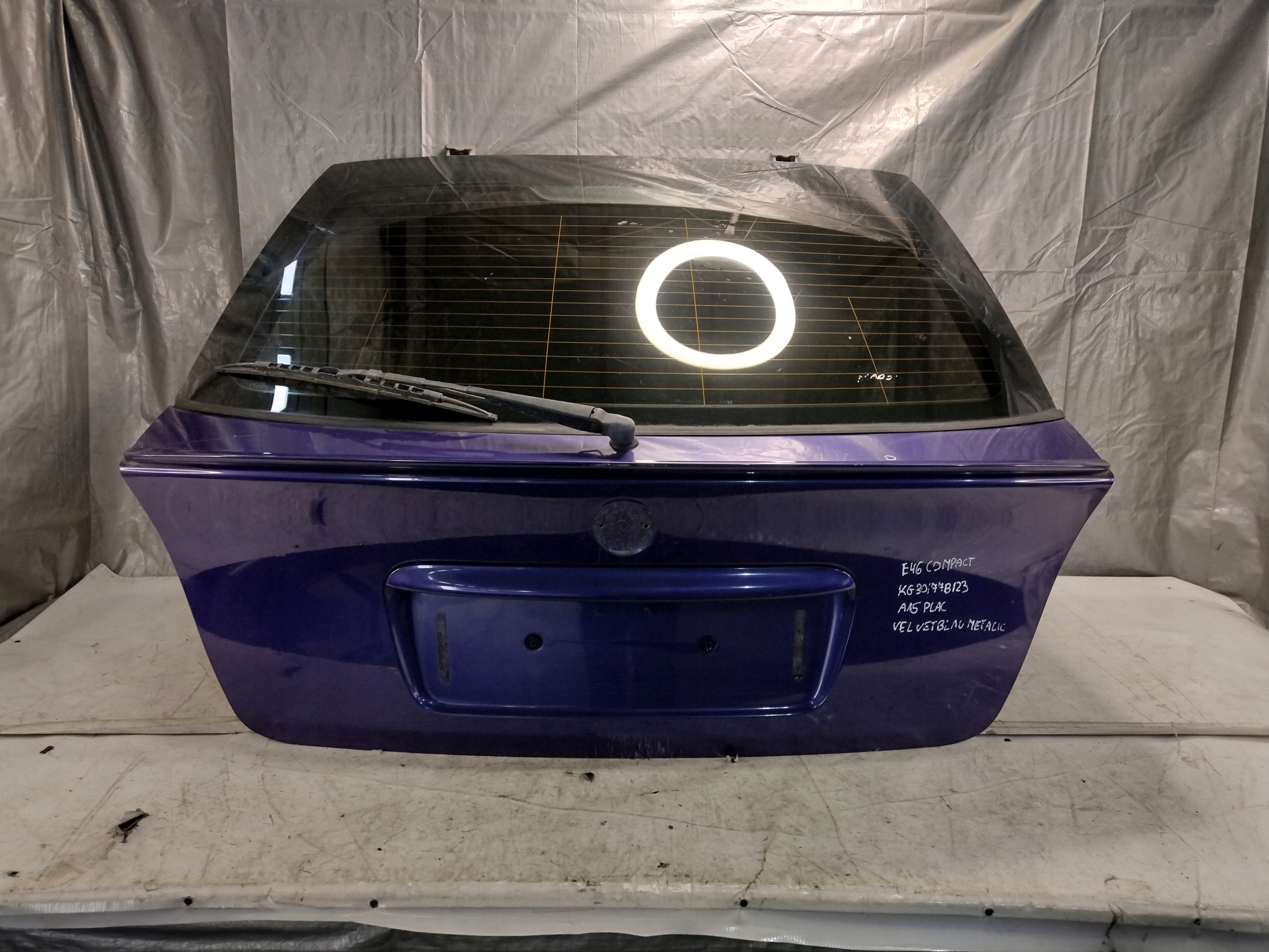 trunk door boot BMW E46 Compact k: Velvetblau Metallic