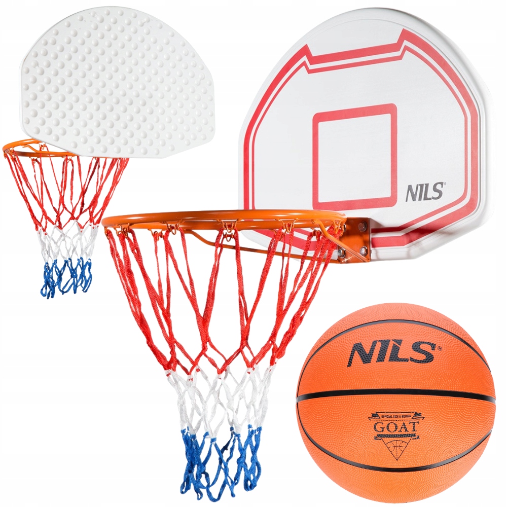 Sada na basketbal Koš Obruč Síťka na hraní koše Míč