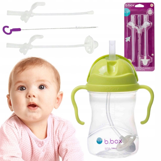 

B.box Zestaw bidon 240ml słomki 2szt. Bpa Free