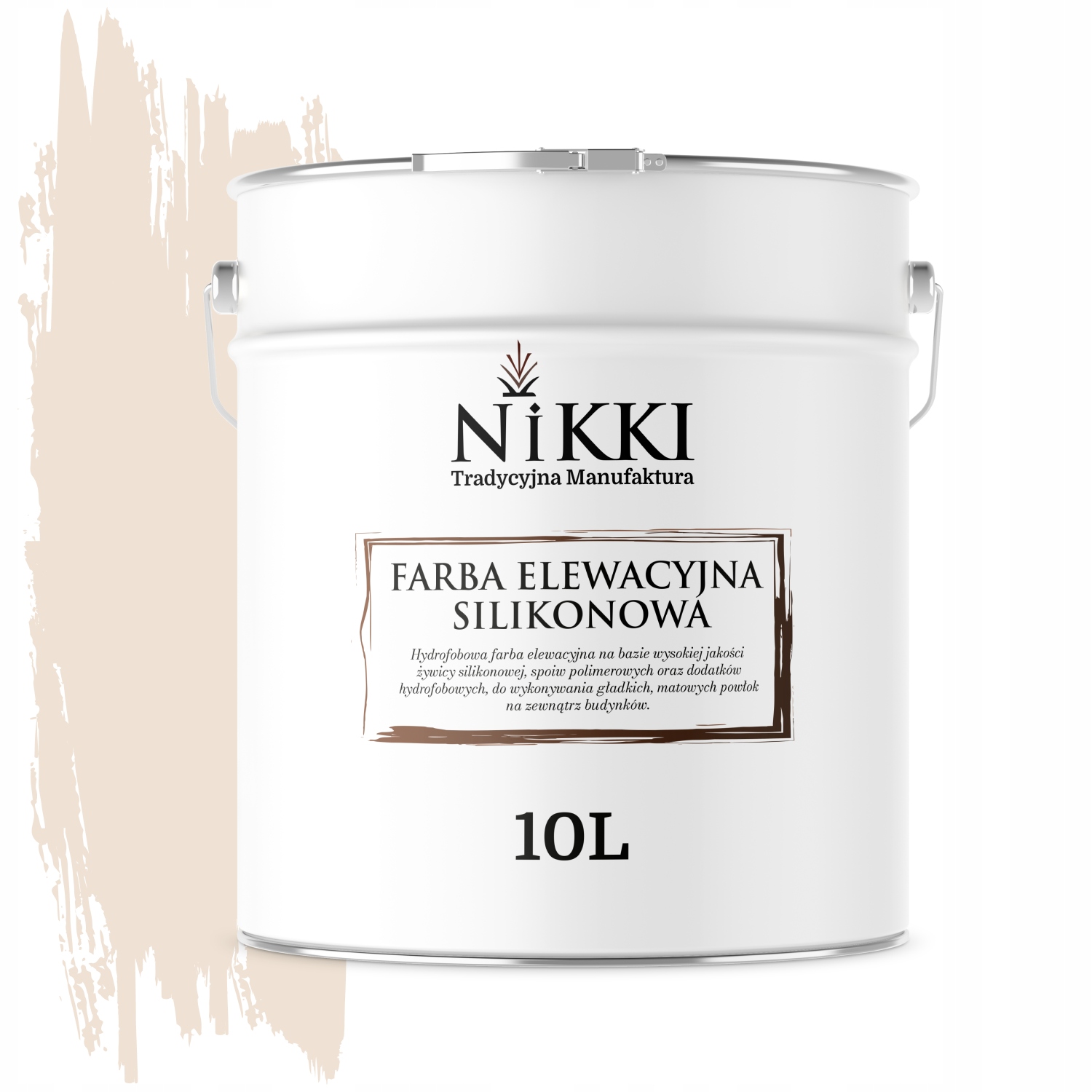 Fasádna fasádna farba 10 l na vonkajšiu omietku Béžová svetlá Rôzne farby
