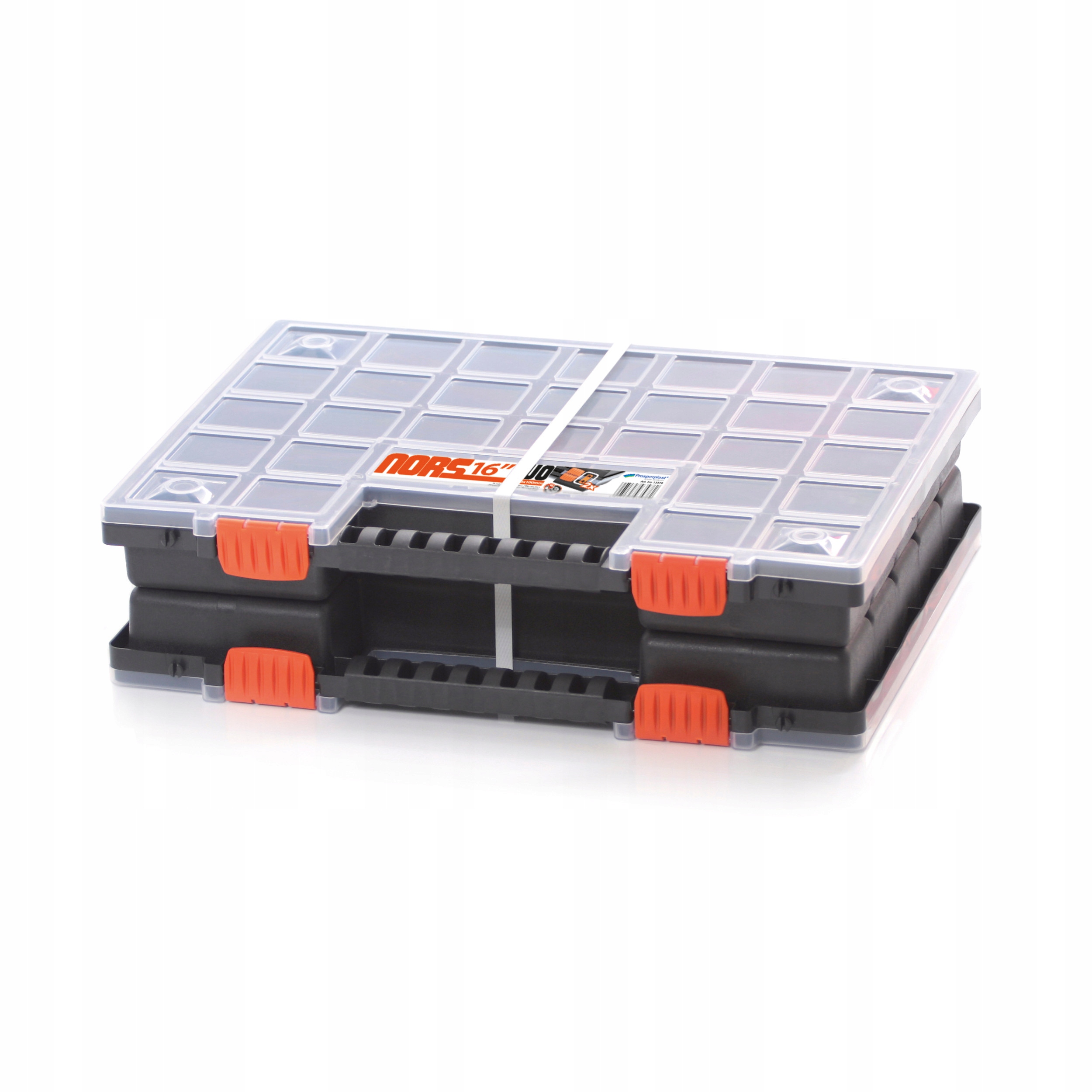 

Organizer podwójny z pokrywką 40x30,3x10 cm Czarny