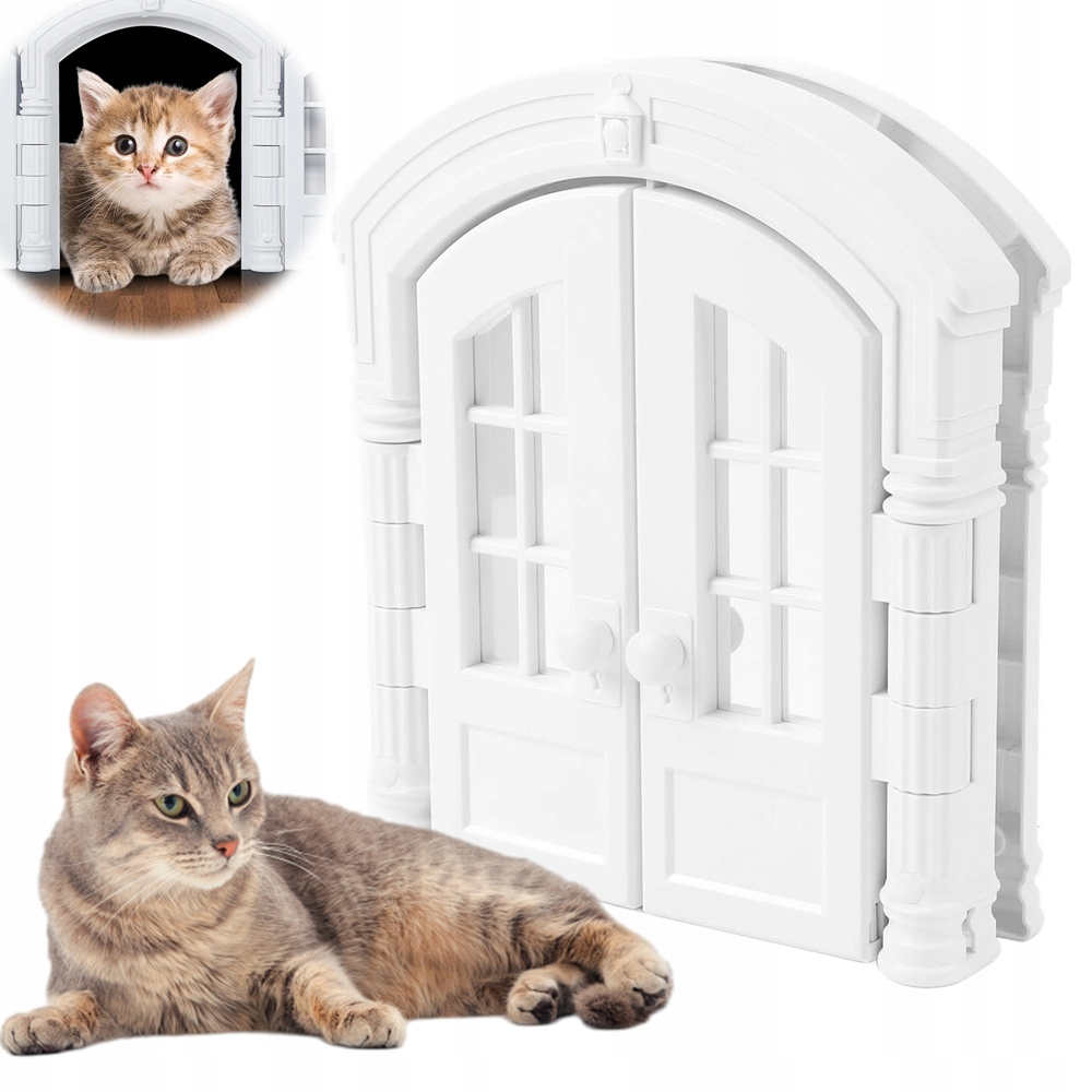 Levně Dvířka Pro Kočky Dvojitý Systém Volného Nastupování A Vycházení