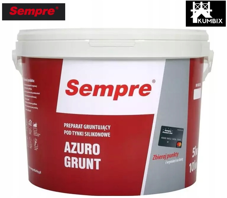 Sempre AZURO GRUNT – preparat gruntujący pod tynki silikonowe
