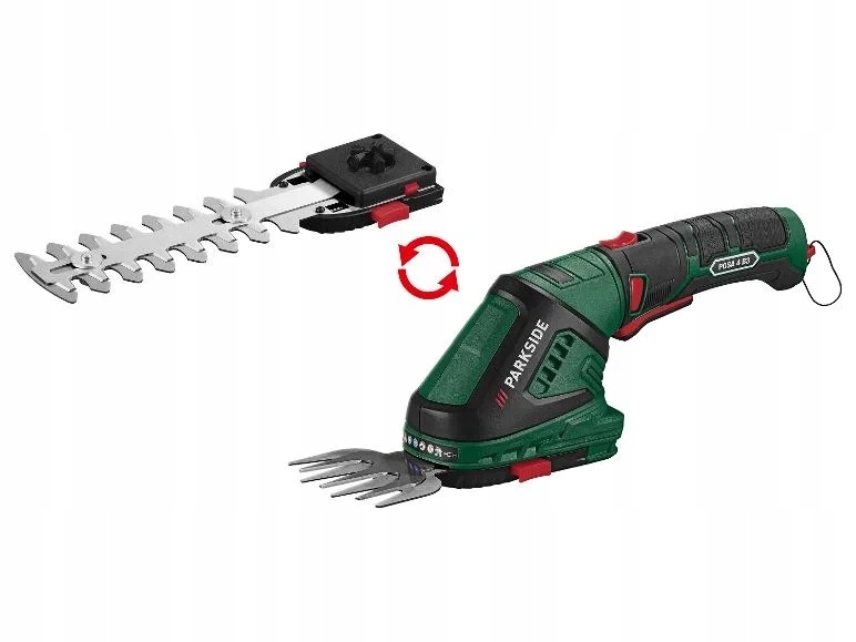 Akumulatorowe Nożyce Ogrodowe Do Trawy Żywopłotu Parkside 4V Pgsa 4 B3