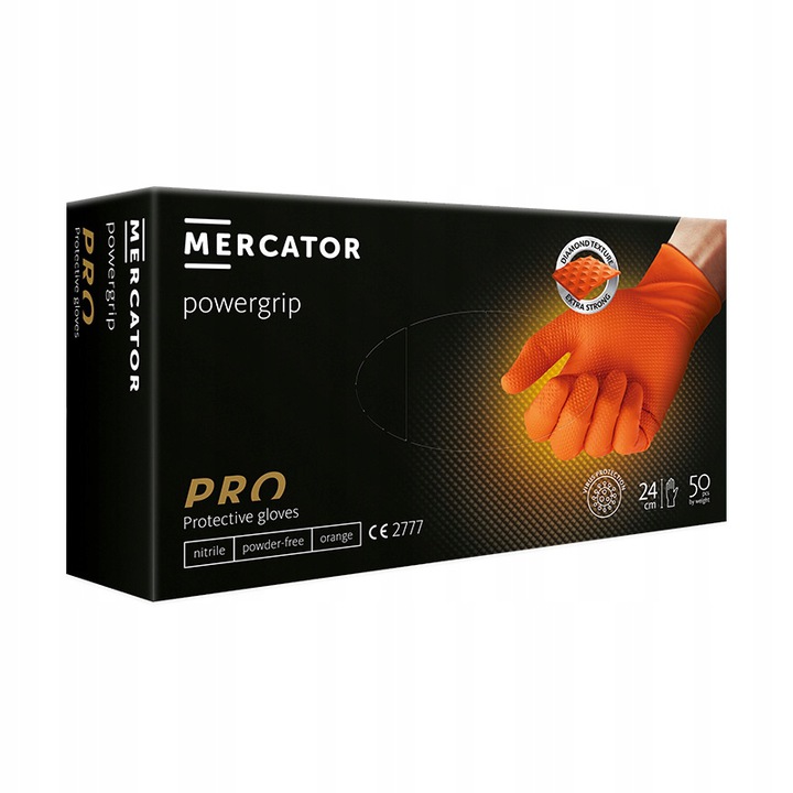 Rękawice jednorazowe Mercator Medical nitrylowe bezpudrowe 50 szt.