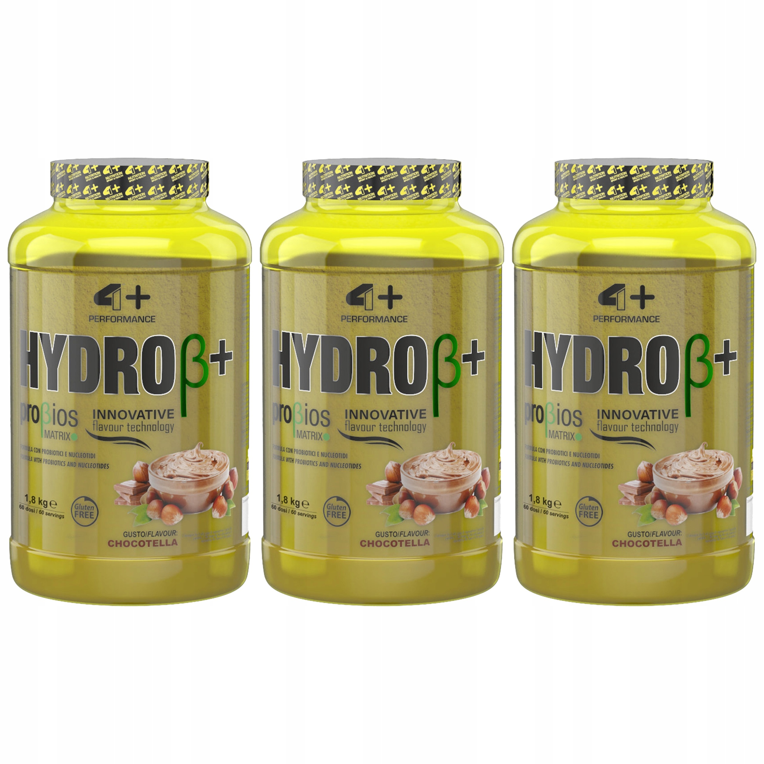 3x hydrolyzované syrovátkové bílkoviny probiotika regenerace 1800 g 4+ Nutrit