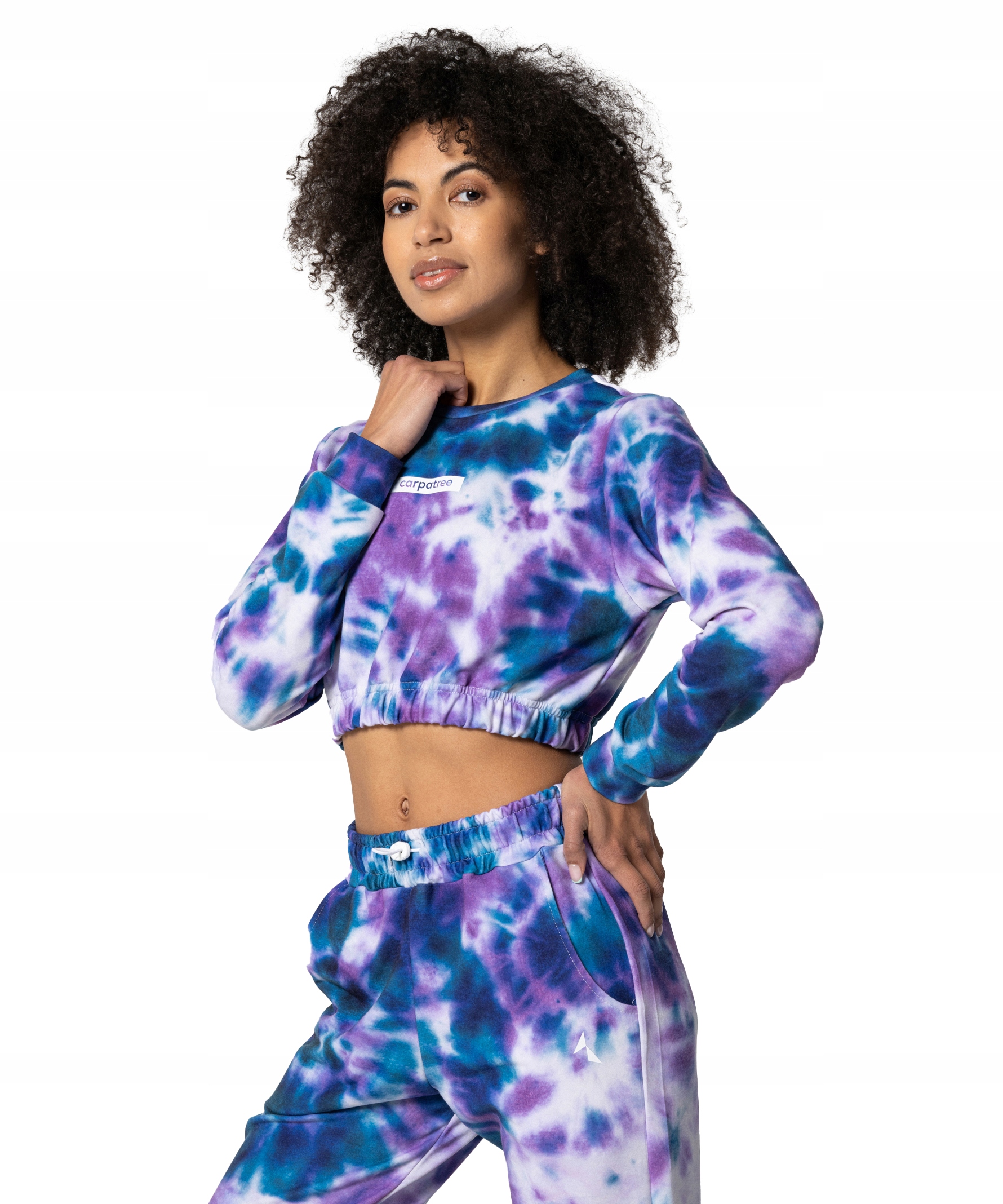 Bluza dresowa niebieska fioletowa L Carpatree