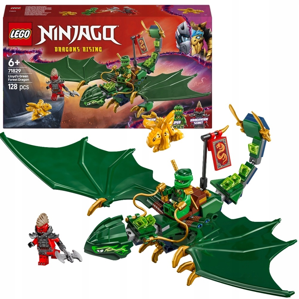 LEGO NINJAGO Ruchomy smok 24cm Zielony Ninja LLoyd 71829 ORYGINALNE KLOCKI