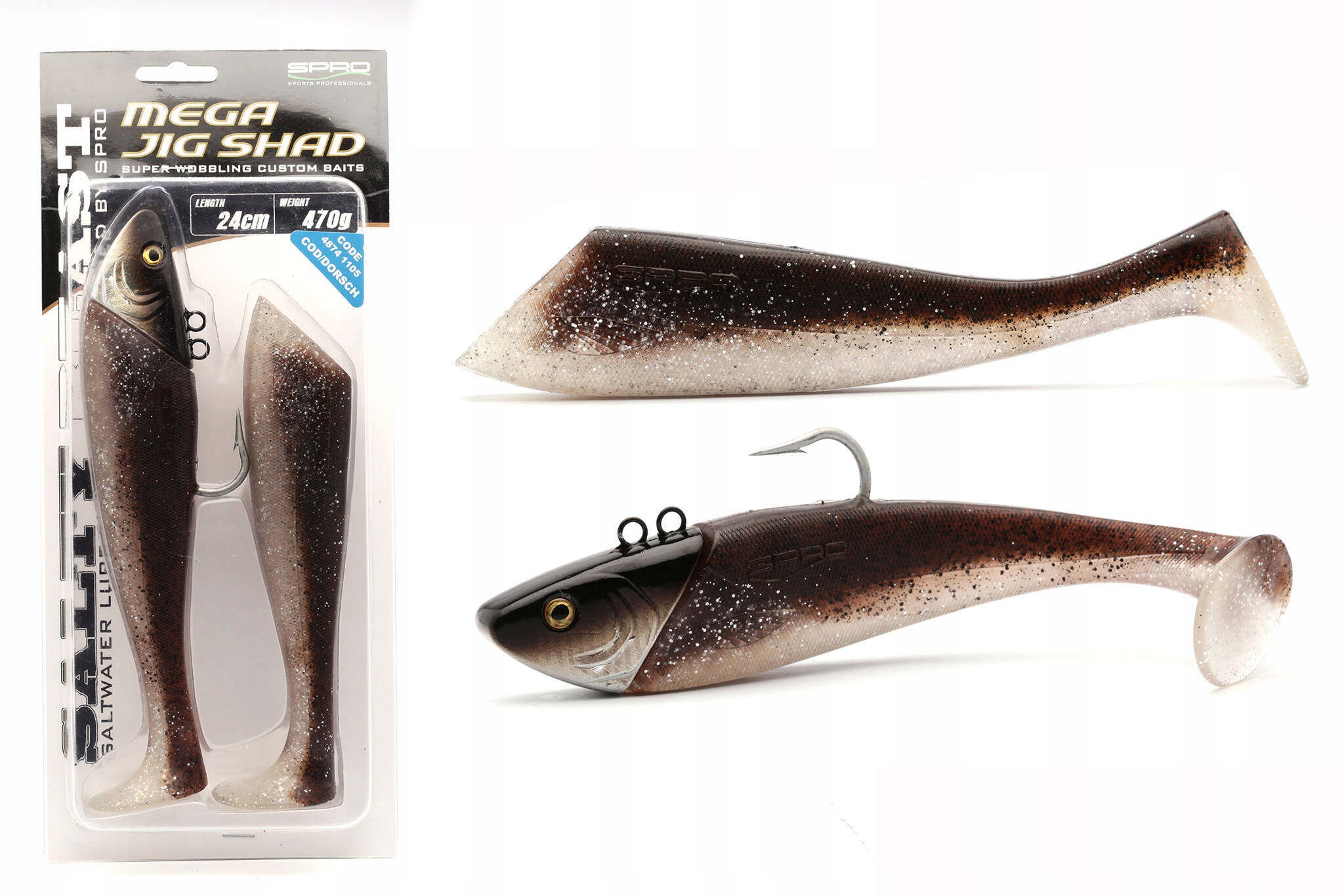 Guma Spro Salty Beast Jig Shad 24cm/470g