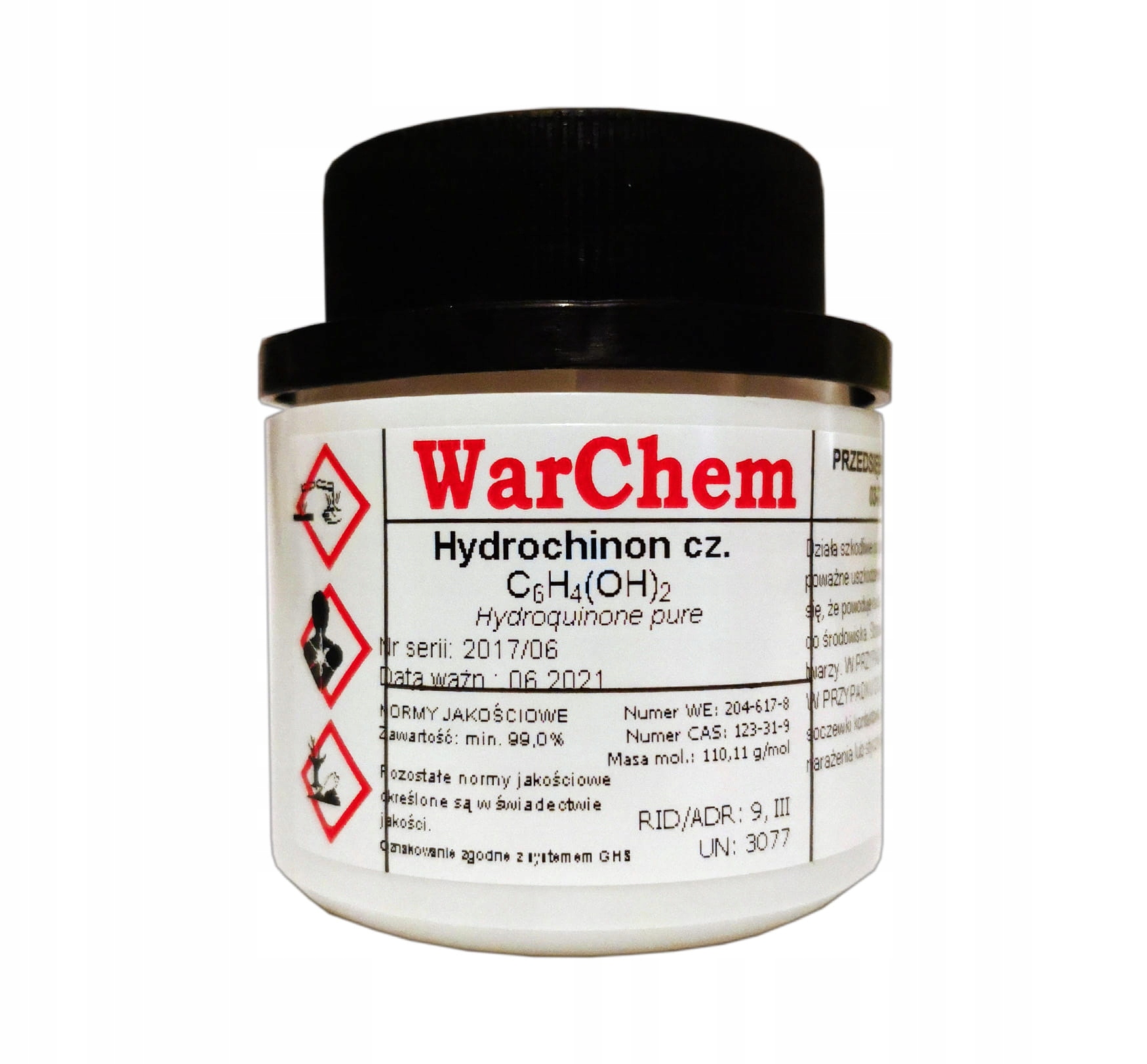 

Hydrochinon czysty 25g