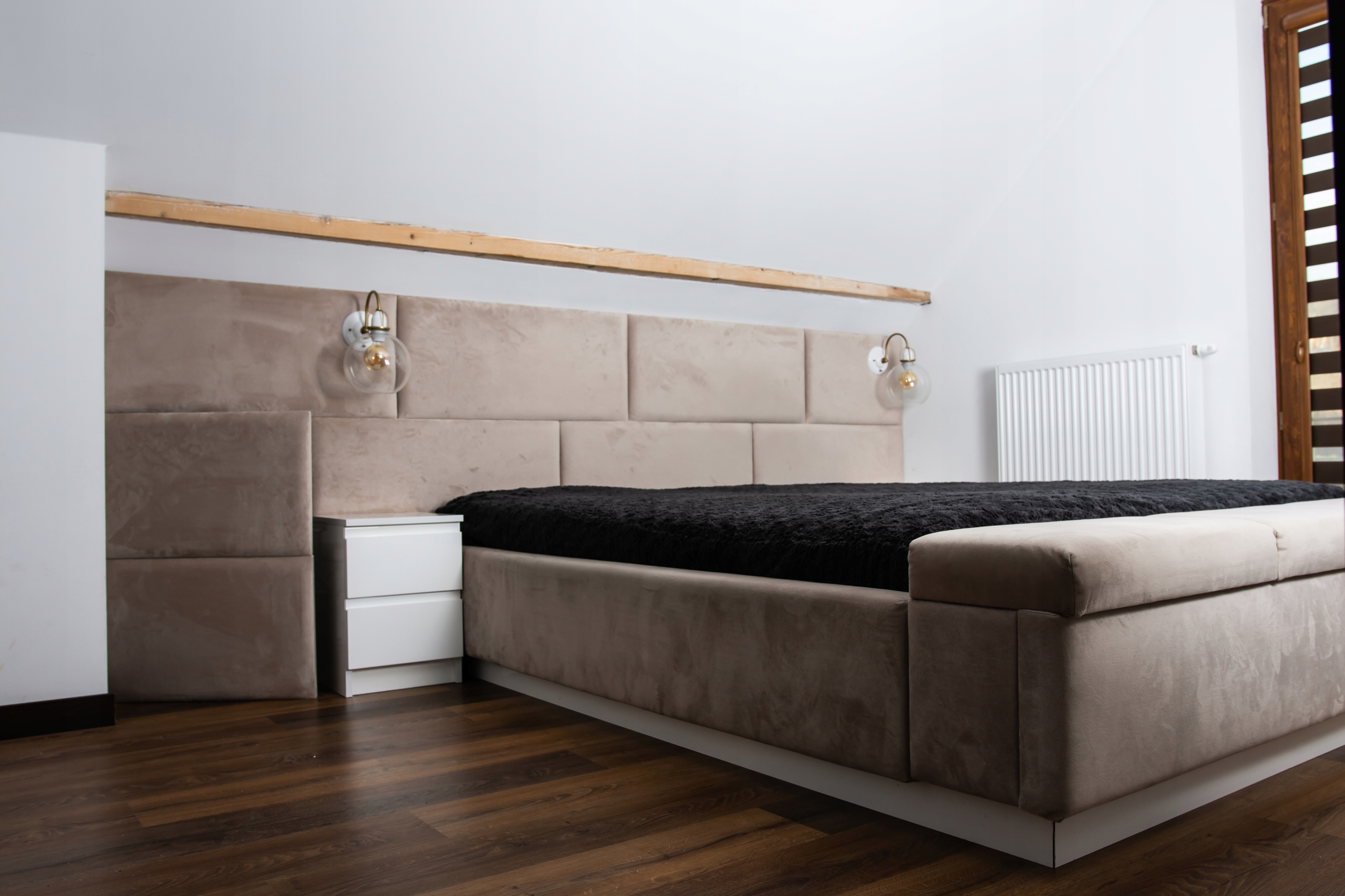 PANELE TAPICEROWANE ŚCIENNE WEZGŁOWIE 120X30 Szerokość mebla 120 cm