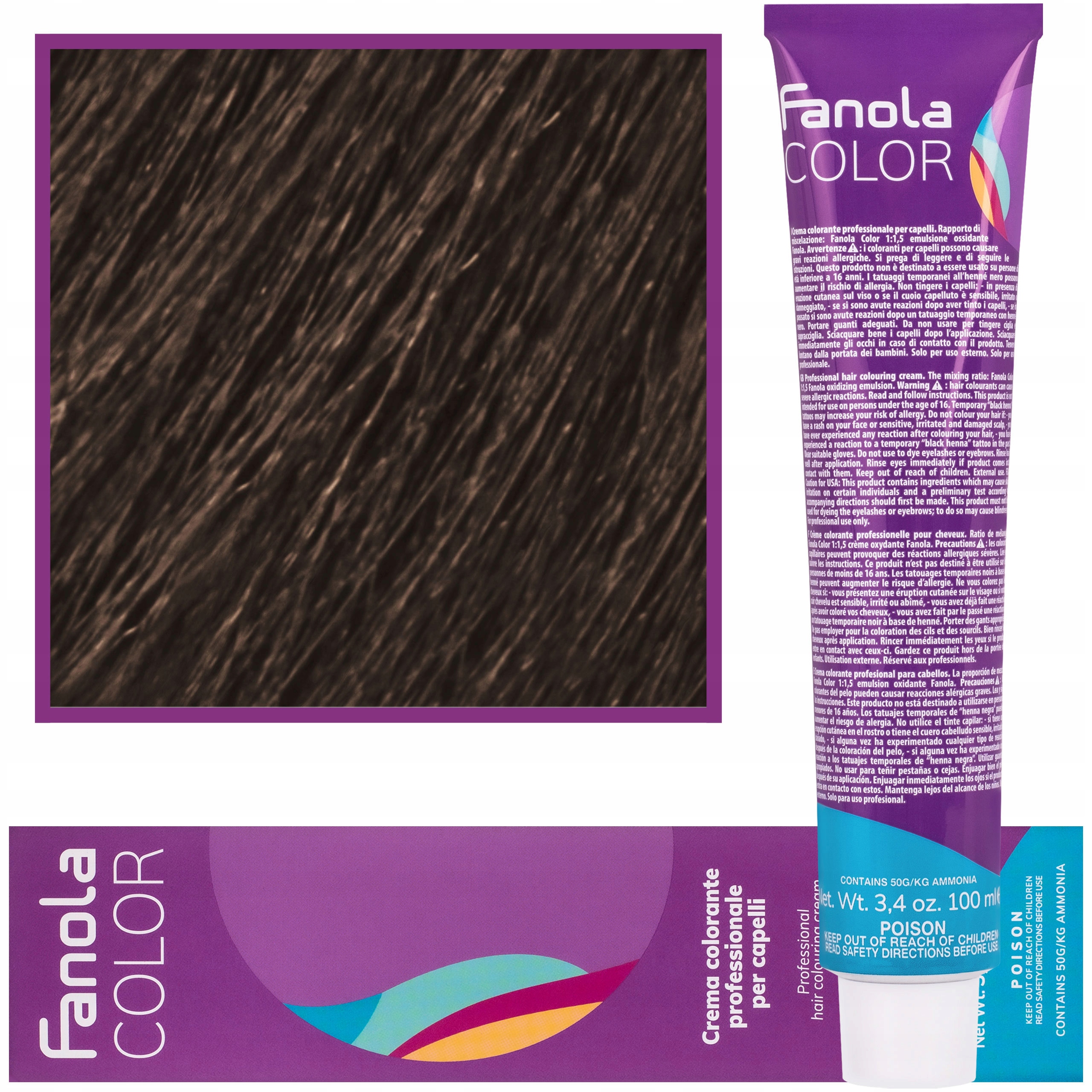 

Farba do włosów Fanola 100ml kolor 6,1