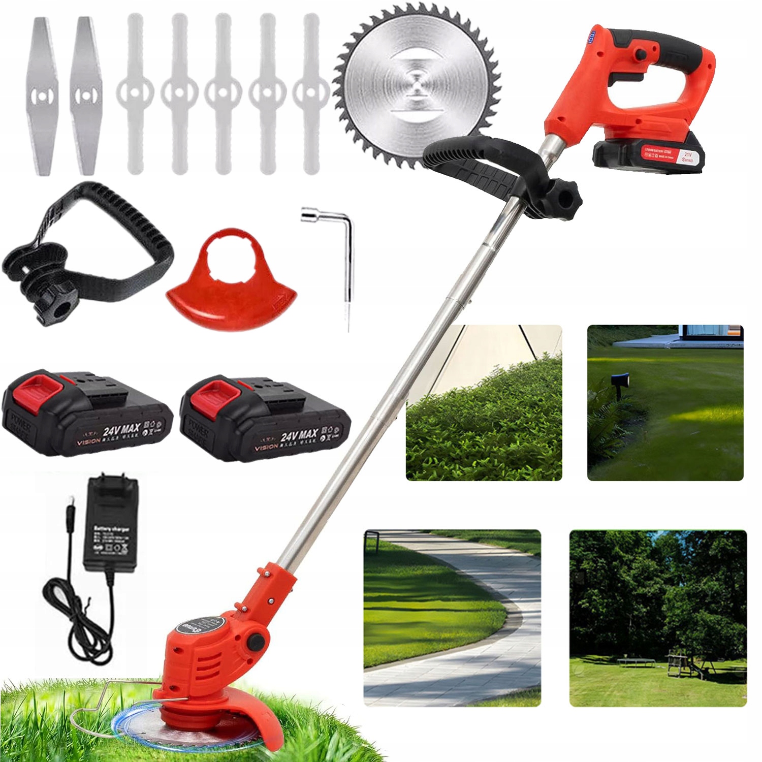 Sekačka Na Trávy S Nastavitelnou Teleskopickou Tyčí A Otočnou Hlavou