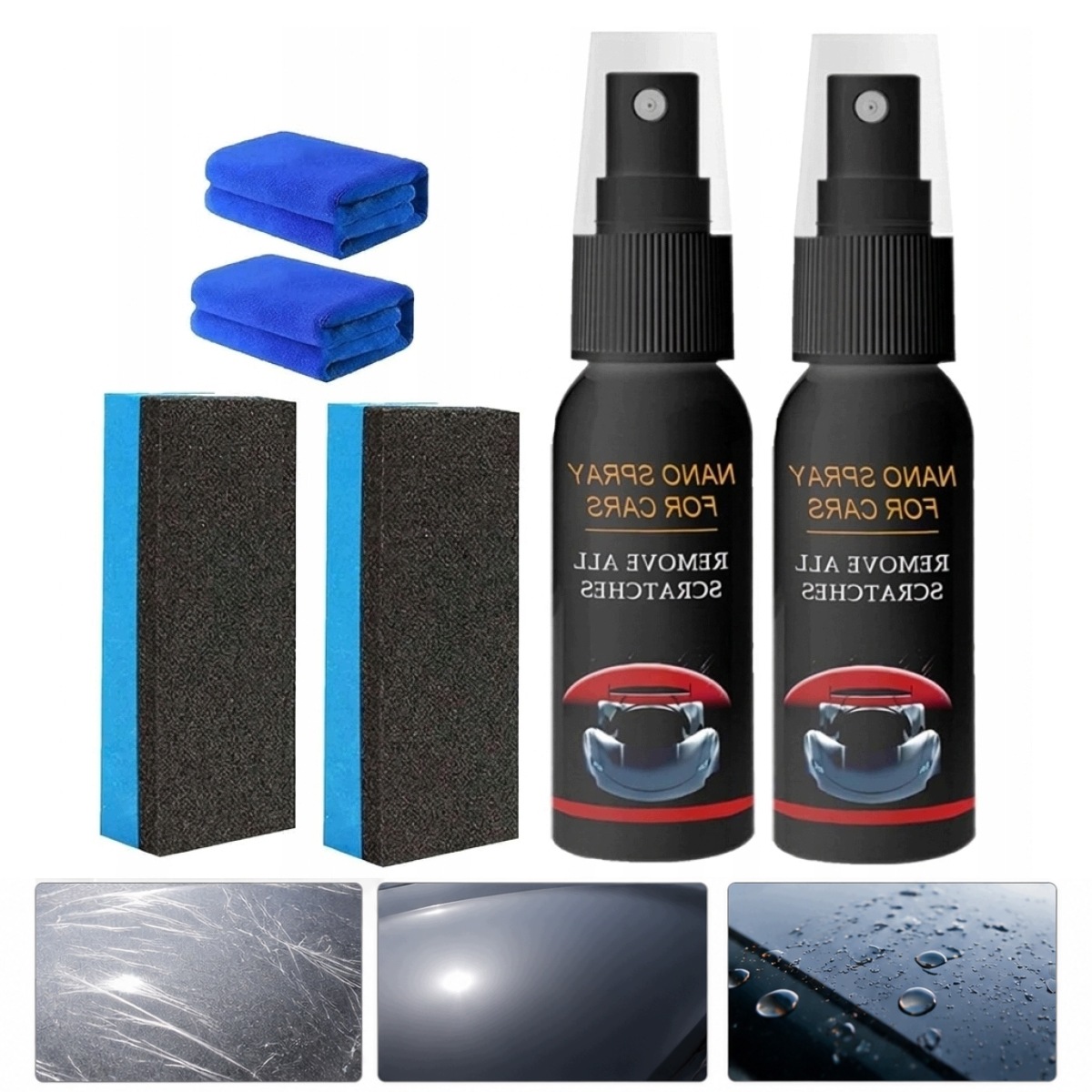2SZT Nano Spray Do Naprawy Zarysowań Samochodów
