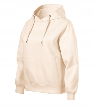 Mikina s kapucí hoodie mandlová terry bavlna Moon 421 XL