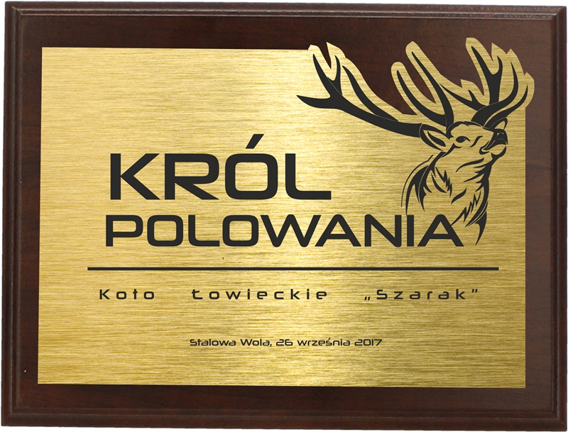 Diplom Certifikát Poděkování Král lovu Myslivost Pouzdro 25x20