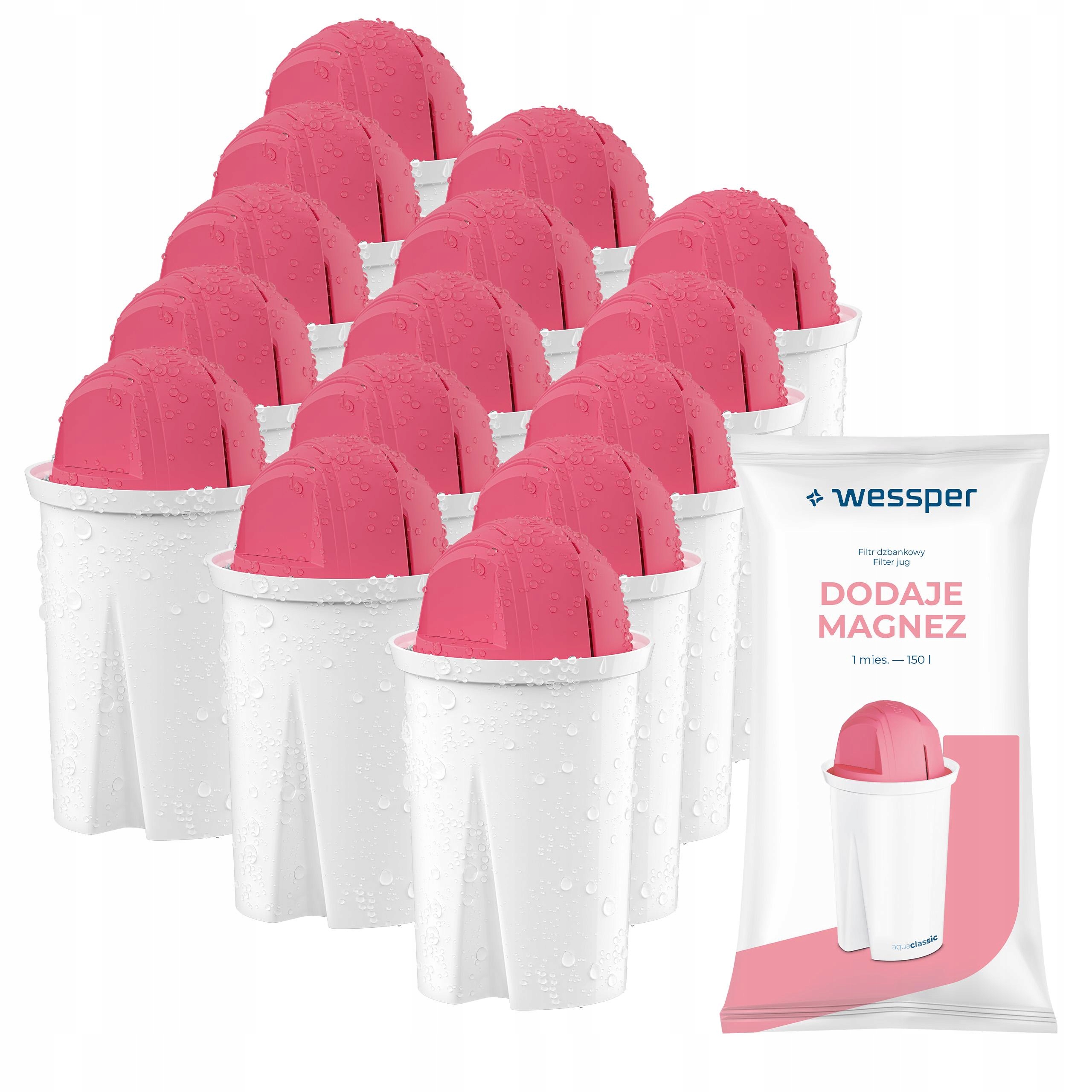 Vodní filtr Wessper Mg+ pro skleněnou filtrační konvici Dafi, náhrada 15x