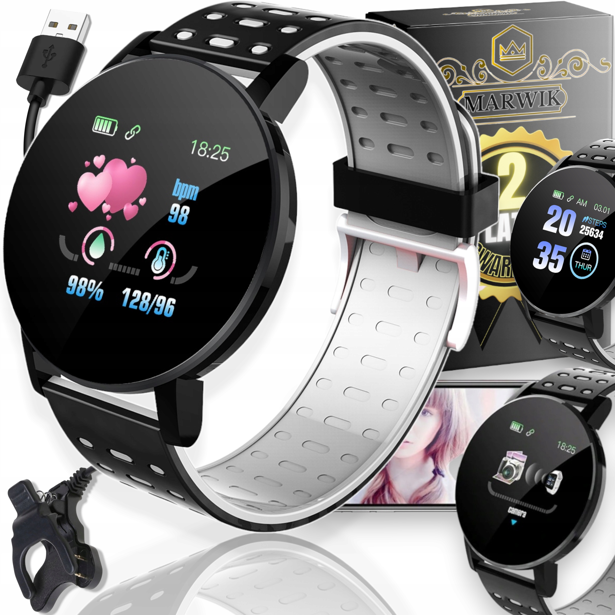 Zegarek Smartwatch Profi Męski Damski Wodoodporny Z Powiadomieniami Pl Menu