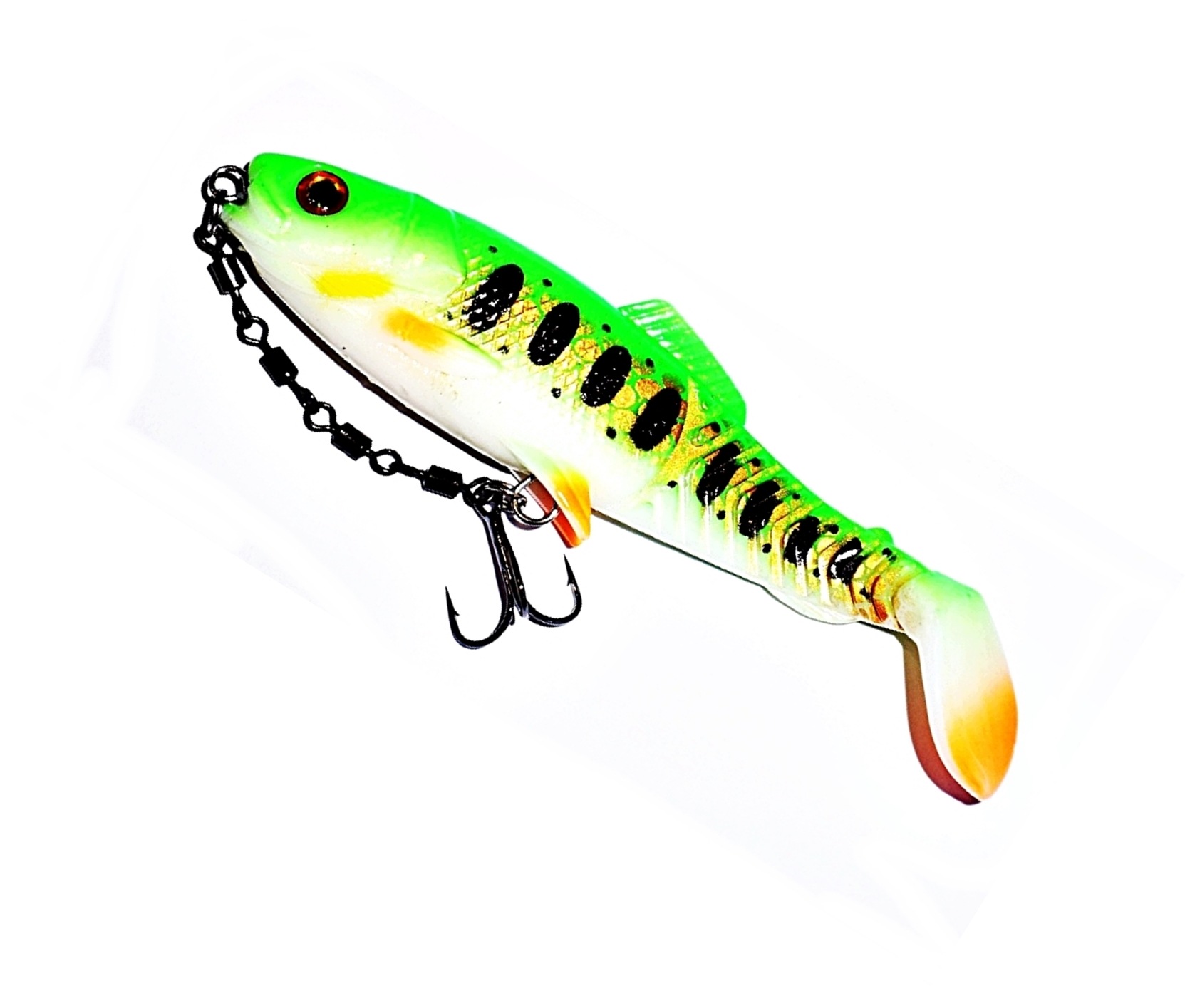 Guma Uzbrojona Miracle Fish Kopyto 13cm 22,7g Bright Trout /Fluo Green 3D