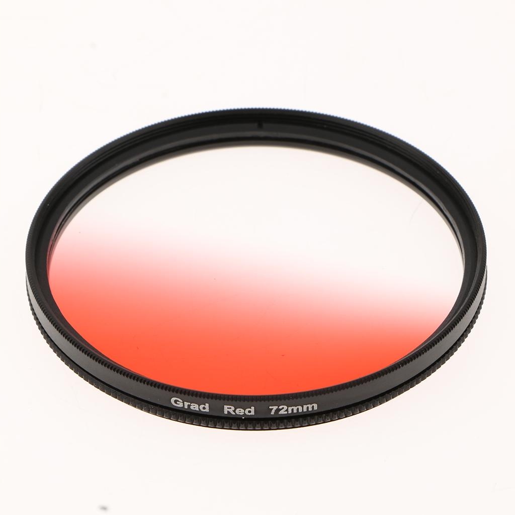 72mm stopniowany koloru czerwonego do Model gradientowy filtr obiektywu do lustrzanek
