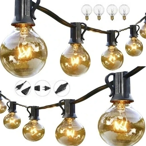 

Girlanda Ogrodowa Lampki Żarówki Kule 15m 50+4szt