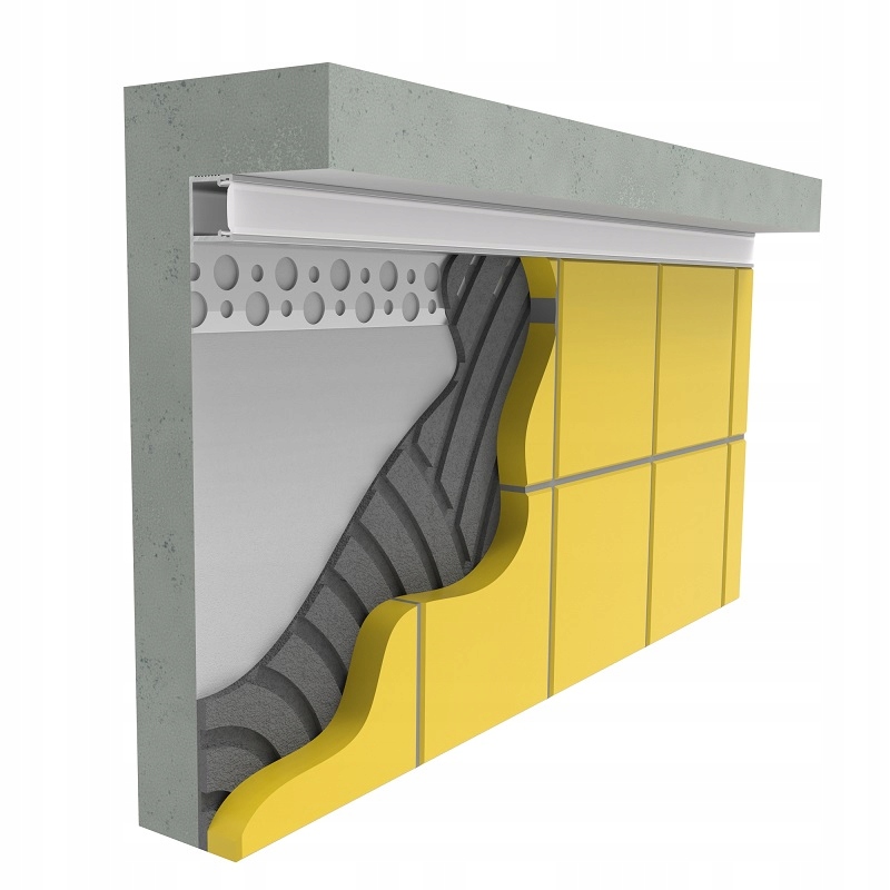 Profil budowlany LED do płytek, prosty krańcowy 3m aluminium IP44 Marka Design Light