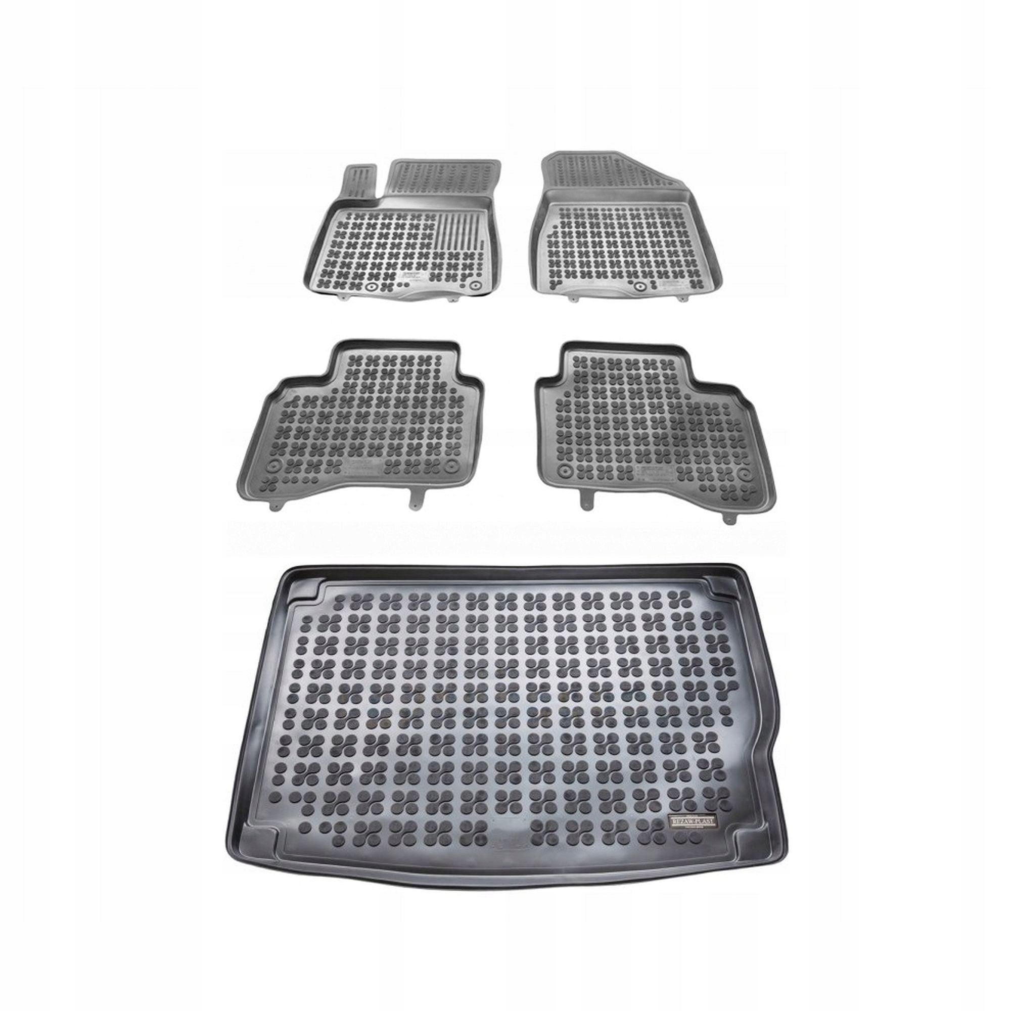 Gumová sada koberčekov a rohoží Kia Niro I 2016-2022 Hybrid, s organizérom