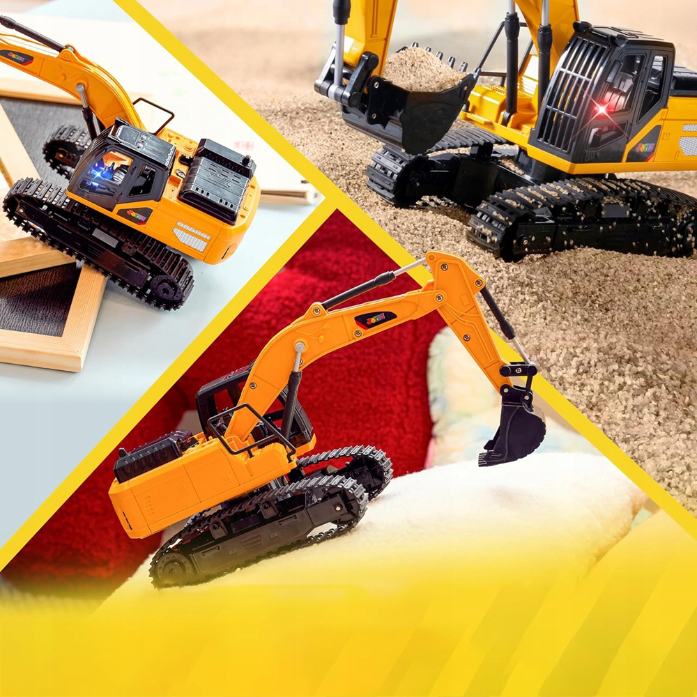 ZDALNIE STEROWANA KOPARKA NA PILOT ŁYŻKĄ Z ŚWIATŁO LED ZABAWKA DLA DZIECI Rodzaj pojazdu koparka