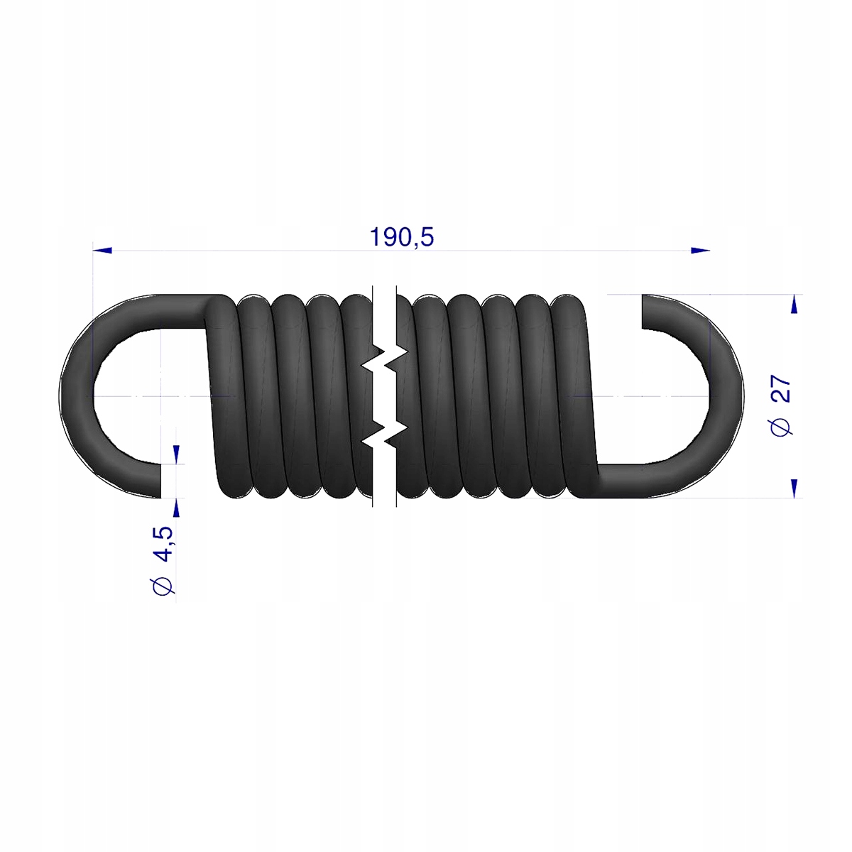 Sprężyna siedzenia C-385 Oryginał Ursus Numer katalogowy części 54664