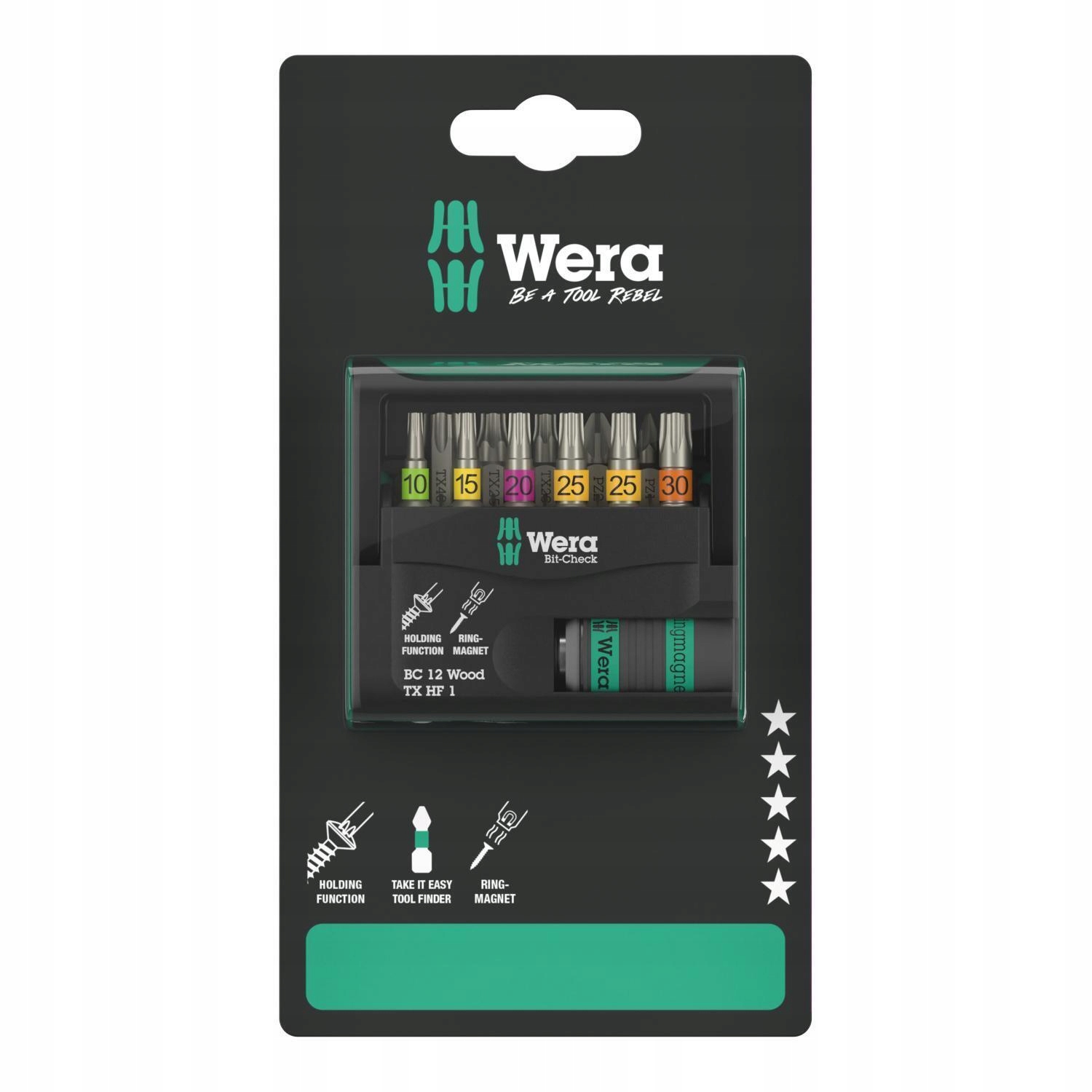 Sada Bitov Bit-check 12 Wood Tx Hf 1 Sb, 12KS W05073641001