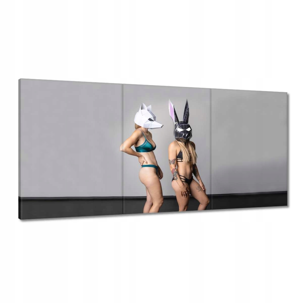 Obrazy 180x90 Dievčatá Zajačiky