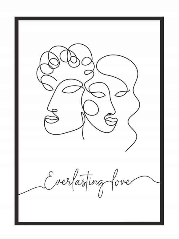 

Obraz Plakat W Ramie 73x53 cm Love P740