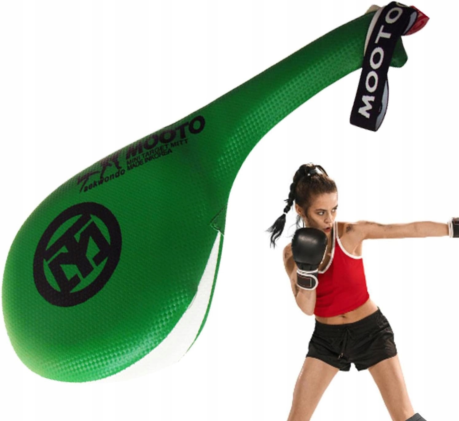 Podkładka Do Ćwiczeń Kopnięć Taekwondo Kickboxing Zielona