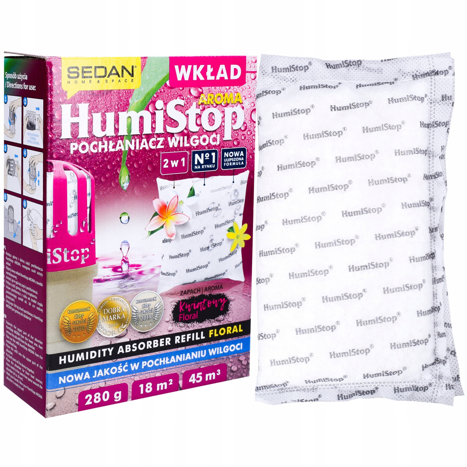 POCHŁANIACZ WILGOCI DO DOMU ŁAZIENKI KUCHNI Pojemność 400 ml