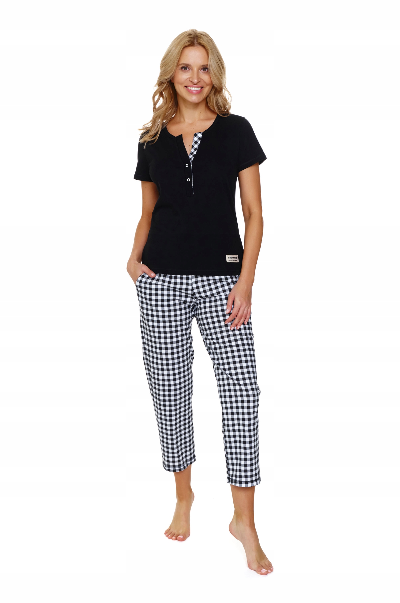 Doctor Nap Dámské pyžamo PM.7267 M Black