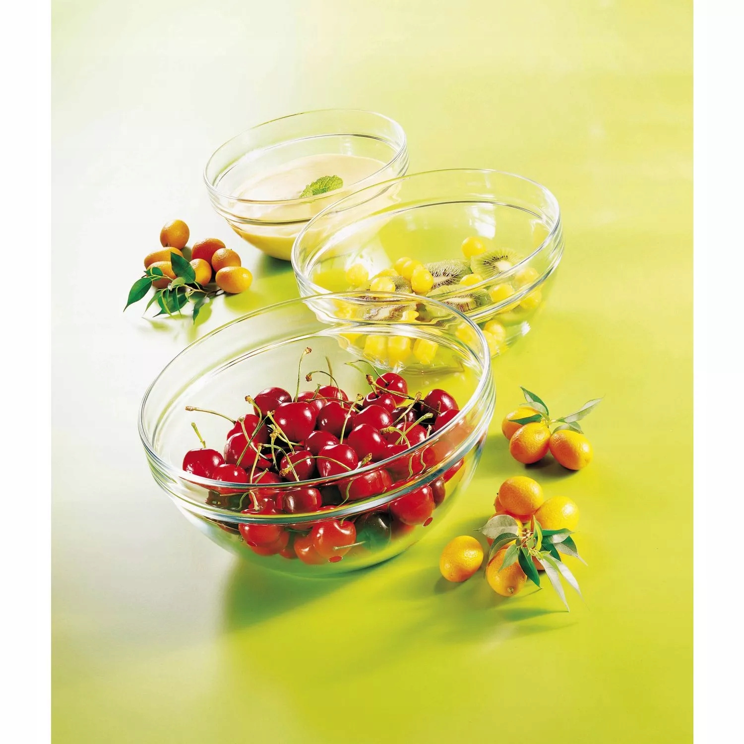 Miska mísa velká 23 cm kulatá sklo Caps Arcoroc (6 ks)