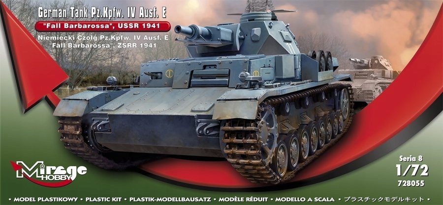 Mirage 728055 1:72 Německý tank Pz.Kpfw. IV Ausf. E