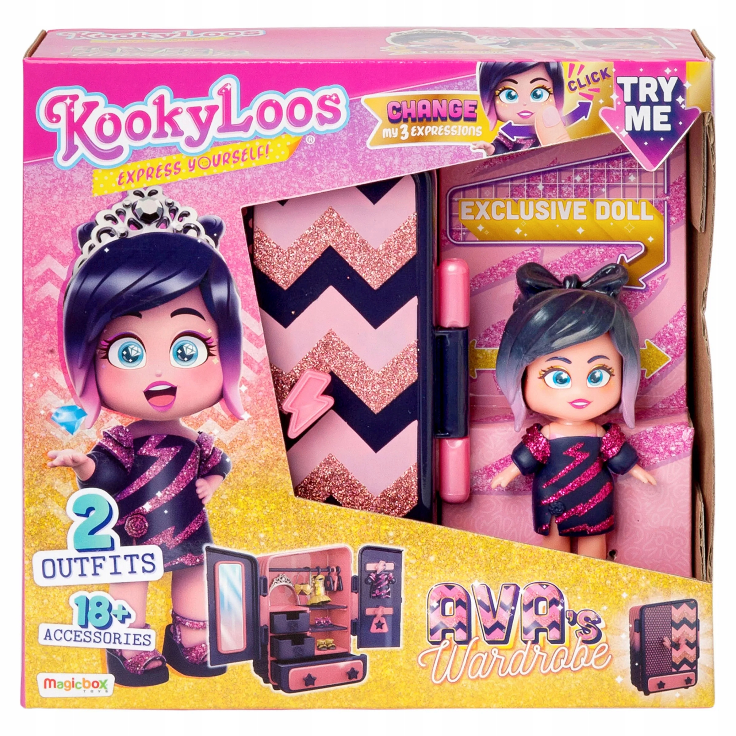 

KookyLoos 2 Szafa Ava Wardrobe Lalka Akcesoria