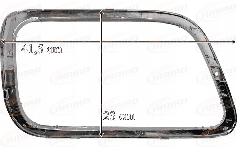 MERCEDES ACTROS MP3 RAMKA REFLEKTORA LAMPY LEWA Strona zabudowy przód