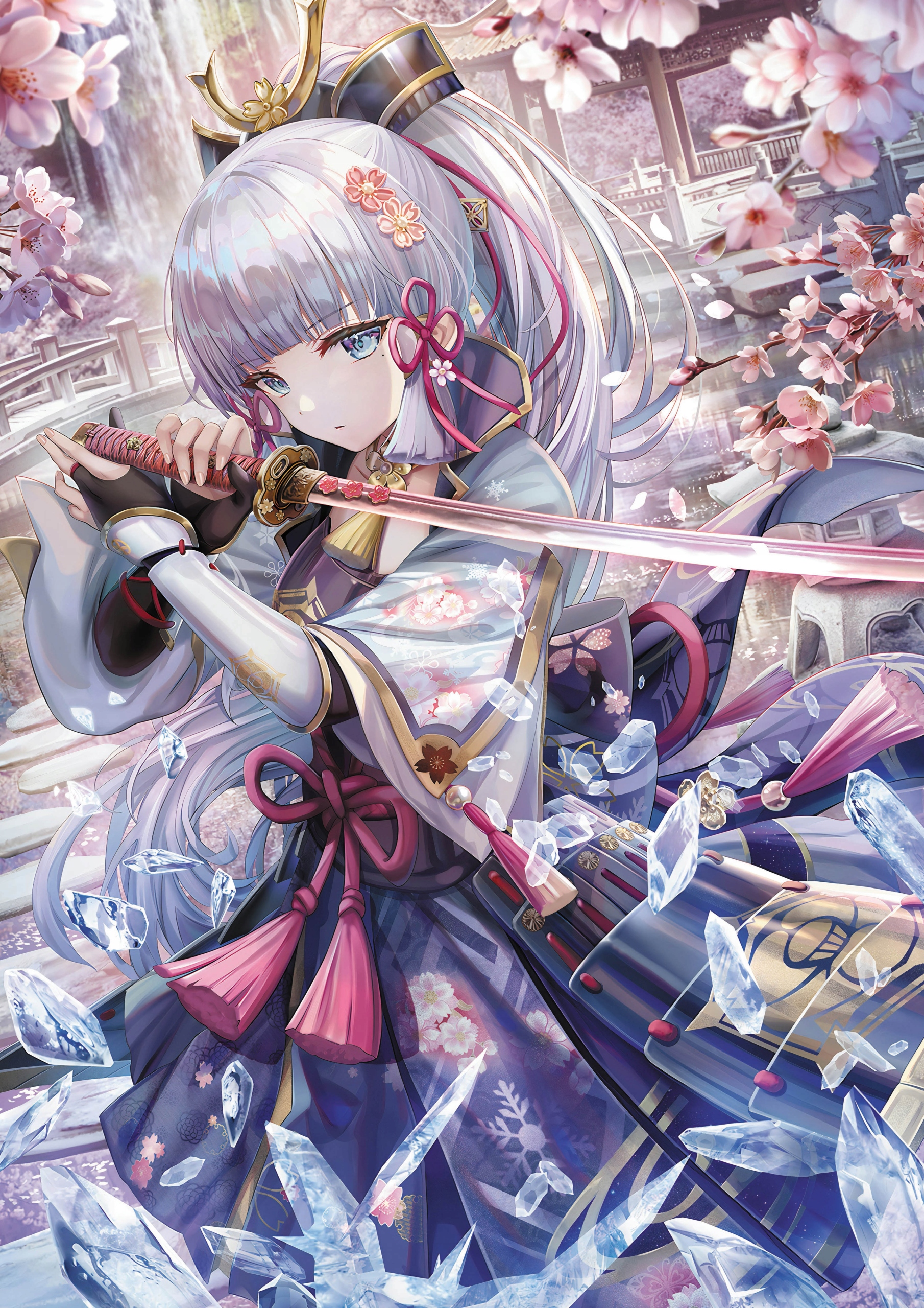 

Plakat A3 Genshin Impact Anime Gra Kamisato Ayaka