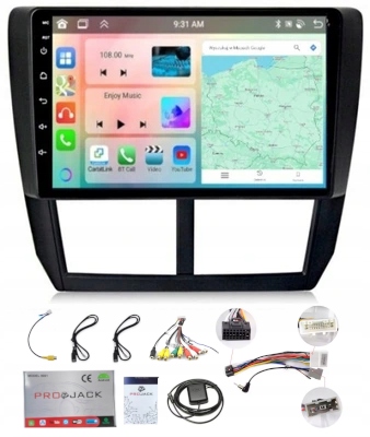 Autorádio S Navigací Carplay Subaru Impreza Wrx 2007-2013 Wifi Android 6GB 128GB