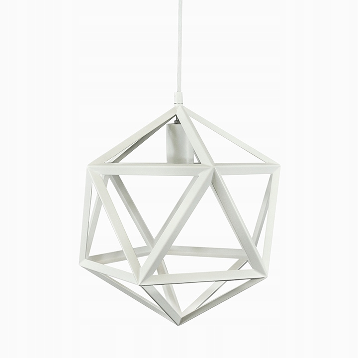 Lampa geometryczna ZWIS SUFITOW MODERN white KLOSZ