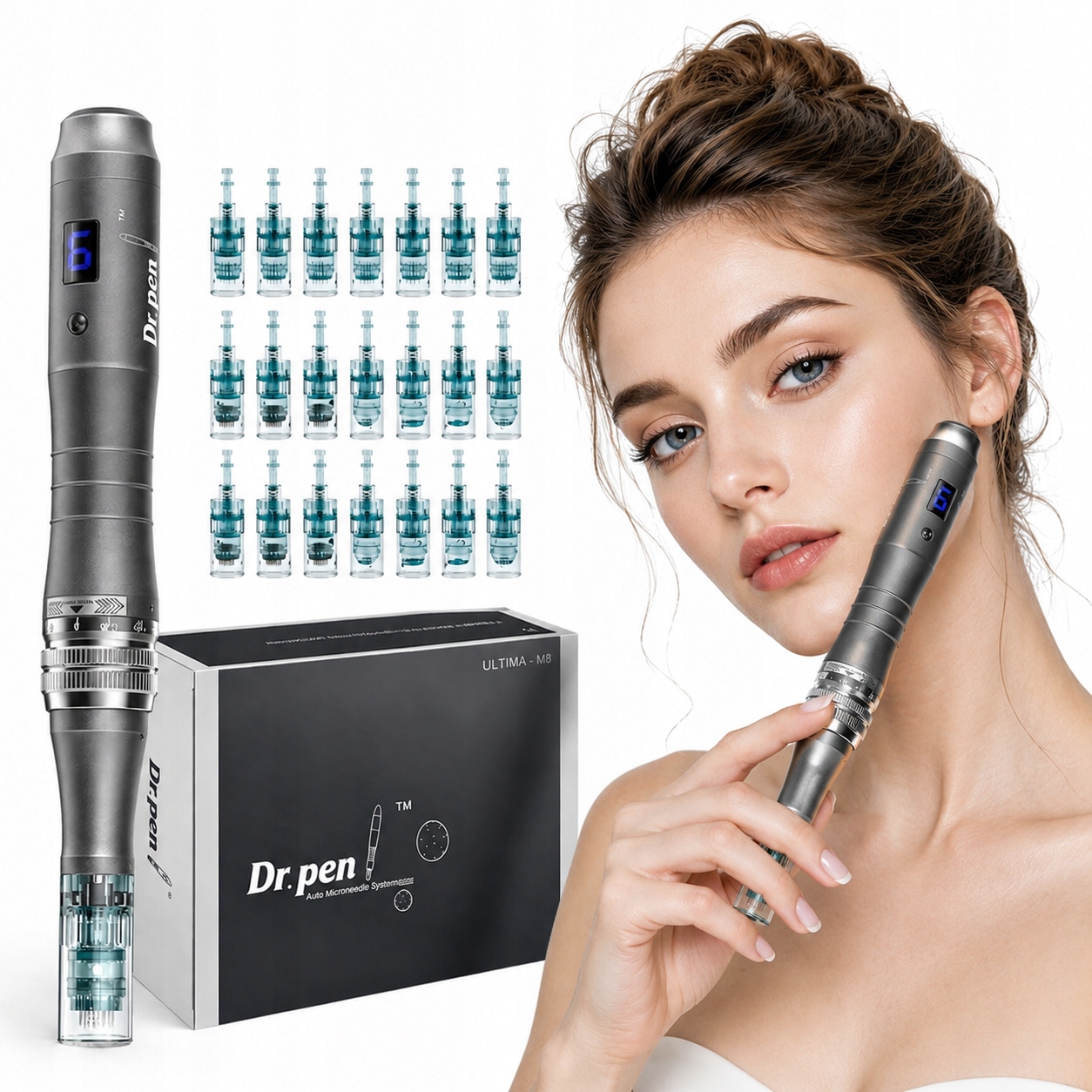 Dr Pen M8-W Dermapen Ultima Bezdrátový 20 kazet Bonus Návod Pl