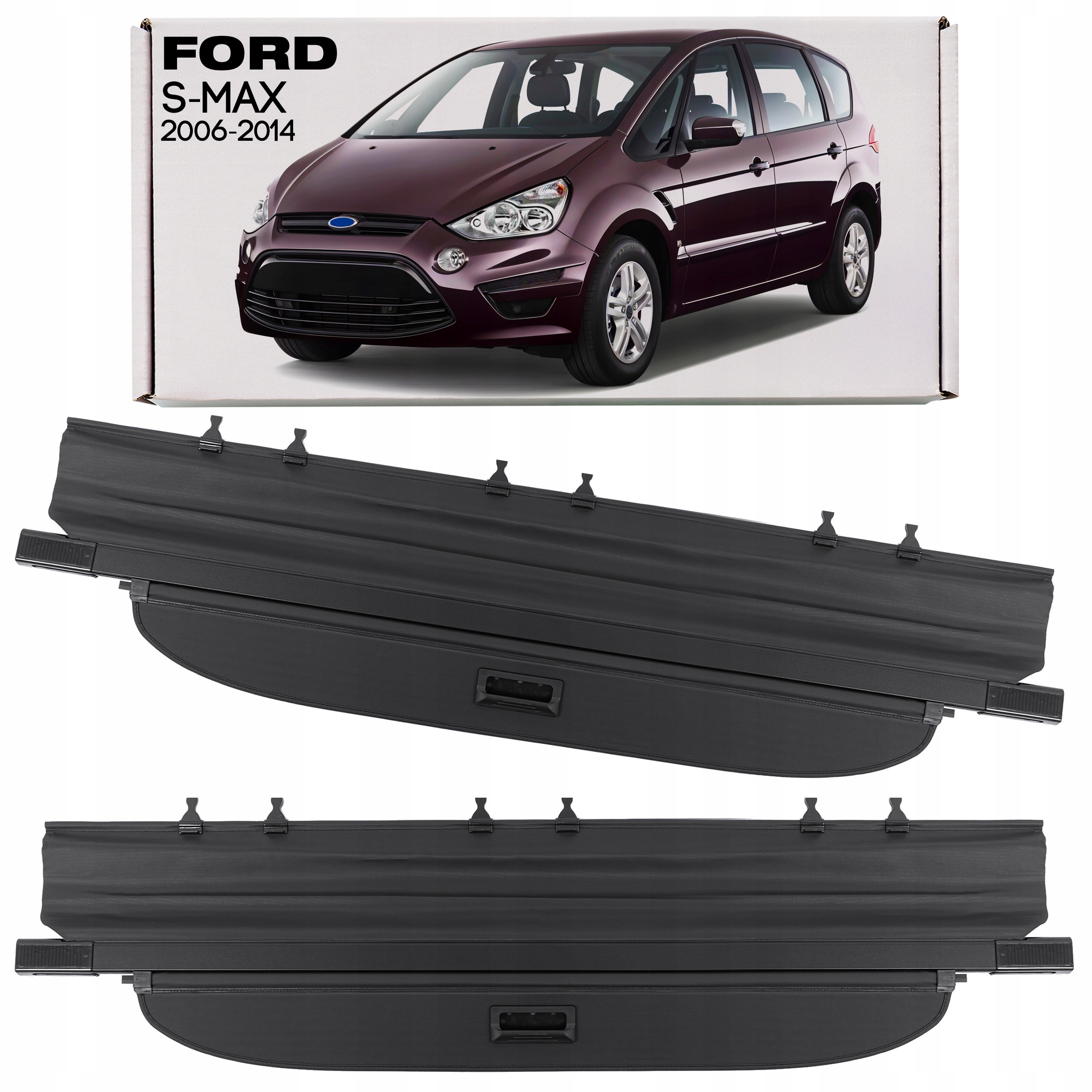 Ford S-max A 2006-2014 Roleta Do Zavazadlového Prostoru Černá 6M21R55066AH3ZHE